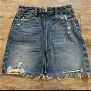 Abercrombie & Fitch denim zipper skirt
